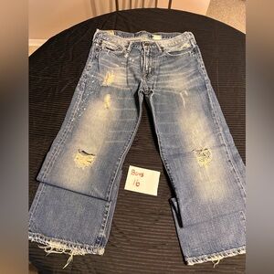 Abercrombie & Fitch Boys' Distressed Blue Jeans